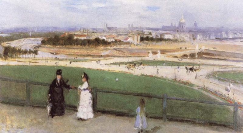 Berthe Morisot View of Paris from the Trocadero oil painting image